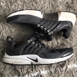 Charcoal gray Nike Prestos